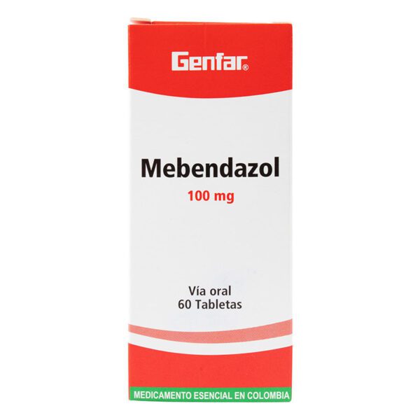 MEBENDAZOL 100 MG 60 TABLETAS GF