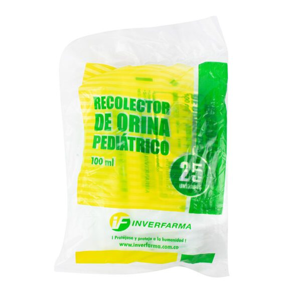 RECOLECTOR ORINA PED.BOLSA.INV.25 UND