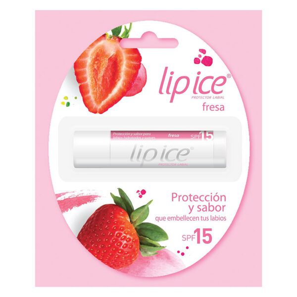 Lip Ice Protector Labial Fresa Fps 15 3.5 Gr