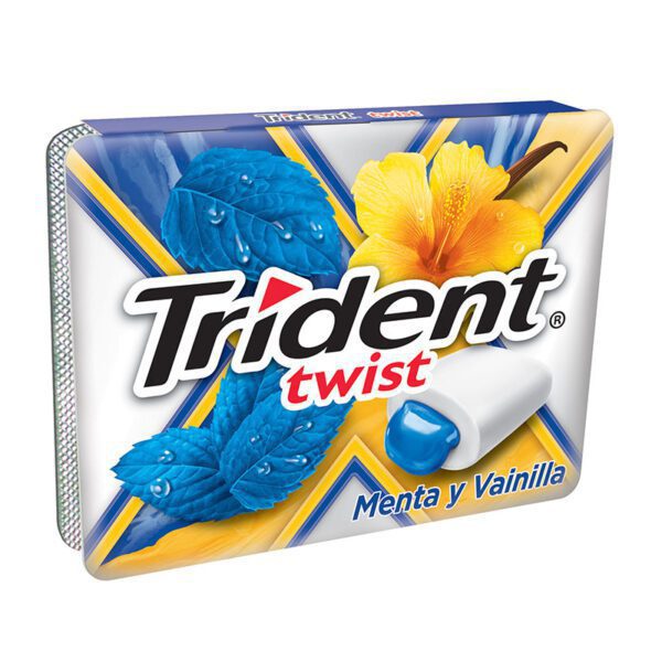 Chicle Trident Twist Menta/Vainilla 10 Unidades