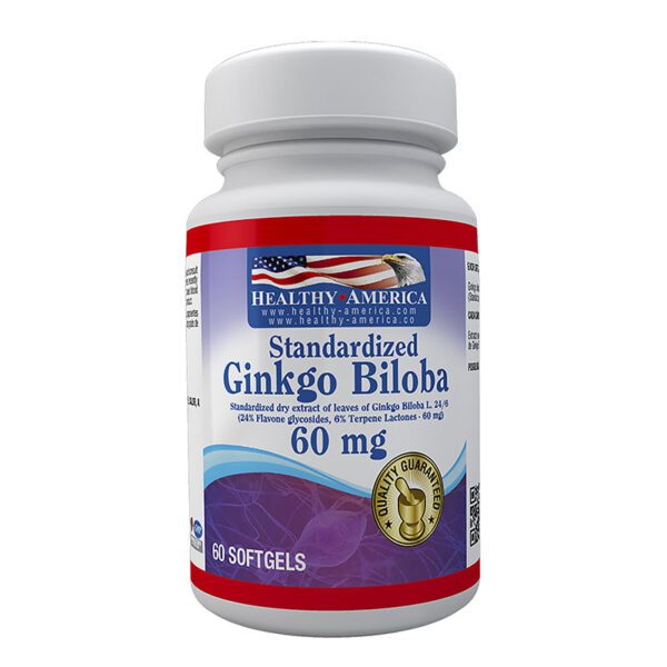 GINKGO BILOBA HEALTHY 60 MG 60 SOFTGELS