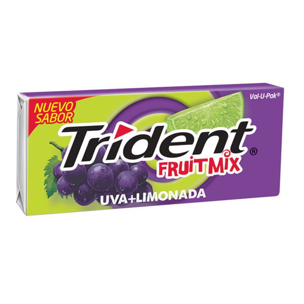 Chicle Trident Uva Limón Display 12 Unidades