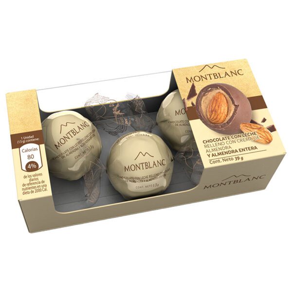BOMBONES MONTBLANC ALMENDRAS 3 UND