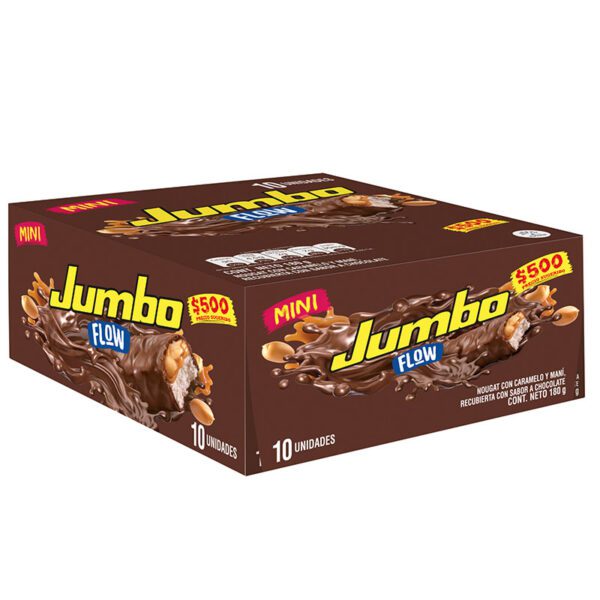 Chocolate Jumbo Flow Leche 18 Gr 10 Unidades