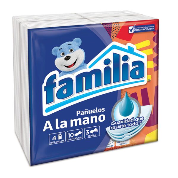 PANUELOS FAMILIA BOLSILLO X 4