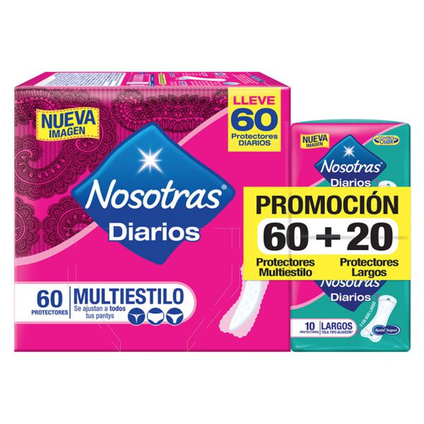 PROT.NOSOTRAS DIARIOS MULTI.60UND+20 PRO
