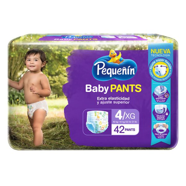 PAN.PEQUENIN BABY PANTS ET.4XG 42 UNDS
