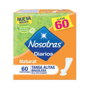 PROT.NOSOTRAS NAT.TANGA 60 UDS