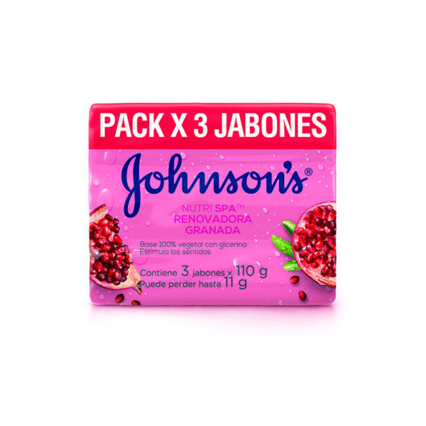 3 JABON JJ ADULTO GRANADA 110 GR