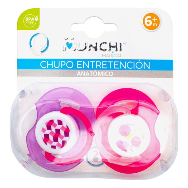 Chupo Munich Magical Anatómico 6 Meses 2 Unidades