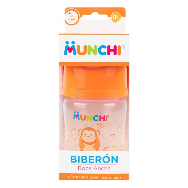 BIBERON MUNCHI BOCA ANCHA 4 OZ
