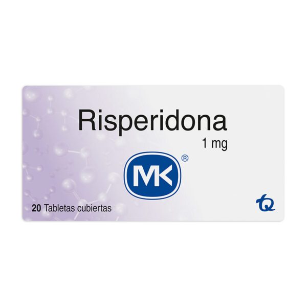 RISPERIDONA 1 MG 20 TABLETAS MK(P)7924