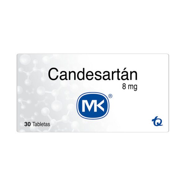 CANDESARTAN 8 MG 30 TABLETAS MK(M)13999