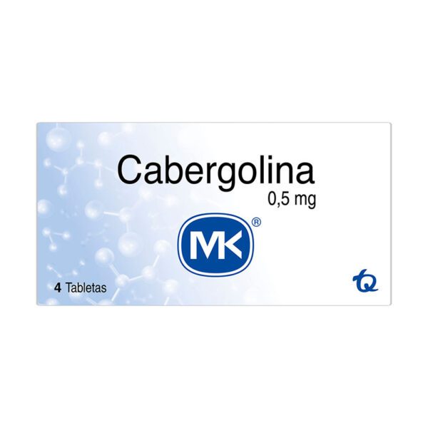 CABERGOLINA 0.5 MG 4 TABLETAS