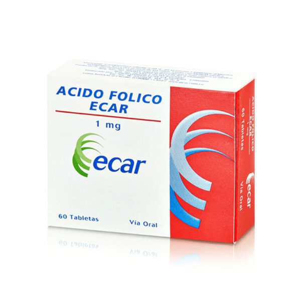Ácido Fólico 1Mg 60 Tabletas Ec