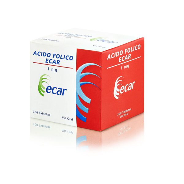 ACIDO FOLICO 1 MG 300 TABLETAS EC