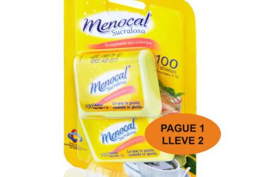 Menocal Sucralosa 100 Tabletas Pague 1 Lleve 2