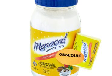 Menocal Sucralosa Polvo 280 Gr Gratis Dispensador 100 Tabletas
