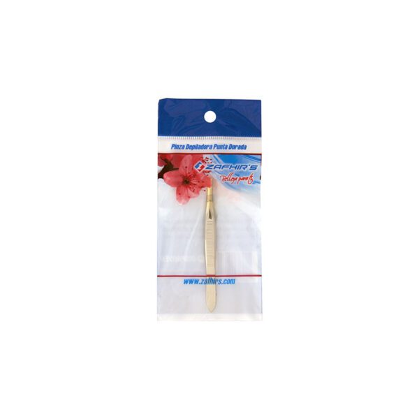 PINZA DEPILADORA PUNTA DORADA R554-63