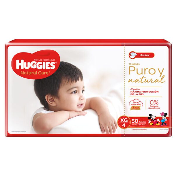 PAN.HUGGIES NAT.CAR.UNISEX XG ET4 50 UND