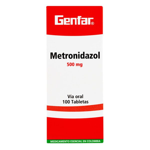 METRONIDAZOL 500 MG 100 TABLETAS GF