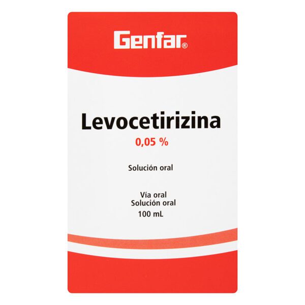 LEVOCETIRIZINA 2.5 MG SOLUCION 100 ML GF