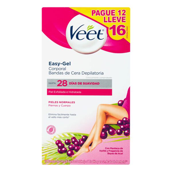 VEET BANDAS PIEL NORM PG 12 LL 16