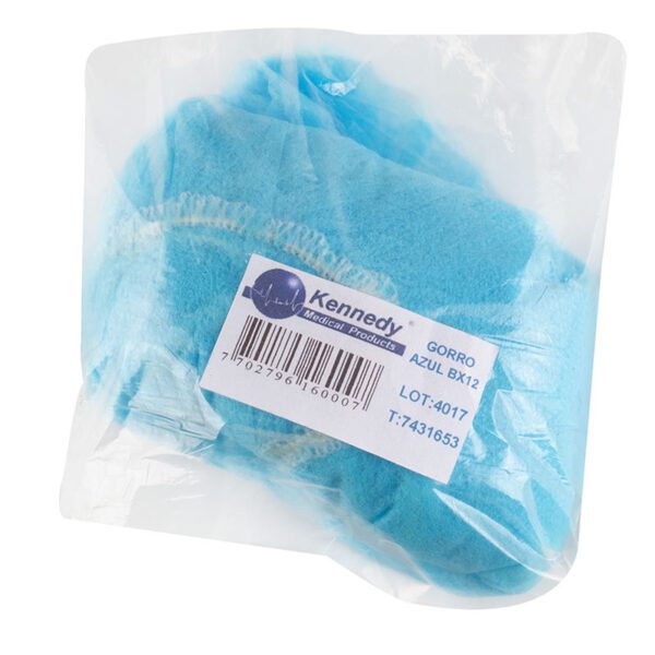 GORRO DESECHABLE AZUL KENNEDY 12 UDS