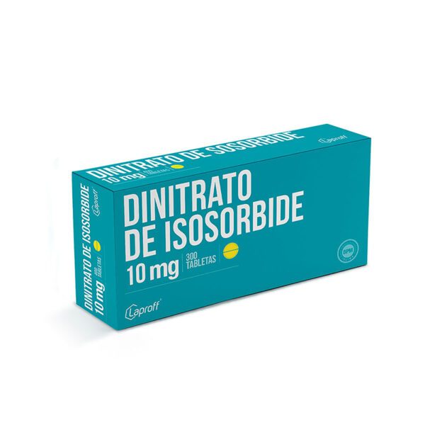 DINITRATO DE ISOSORBIDE 10 MG CAJA X 300 TABS