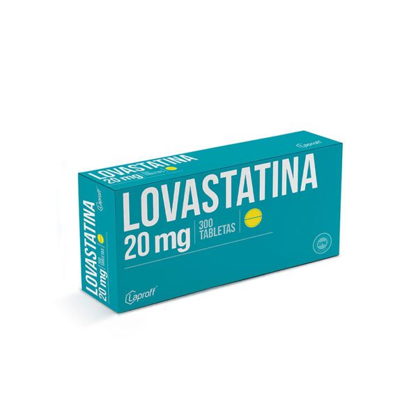 LOVASTATINA 20 MG 300 TABLETAS LP