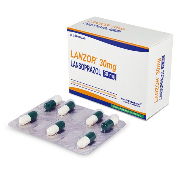 LANZOR 30 MG 28 CAPSULAS