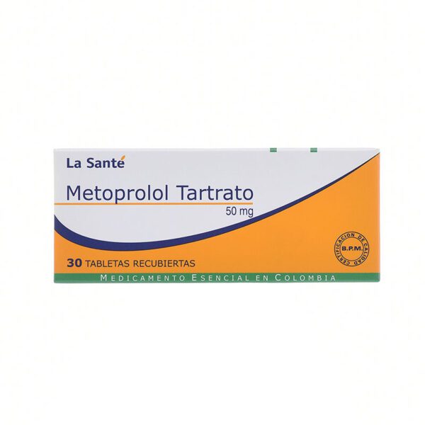 METOPROLOL 50 MG 30 TABLETAS LS