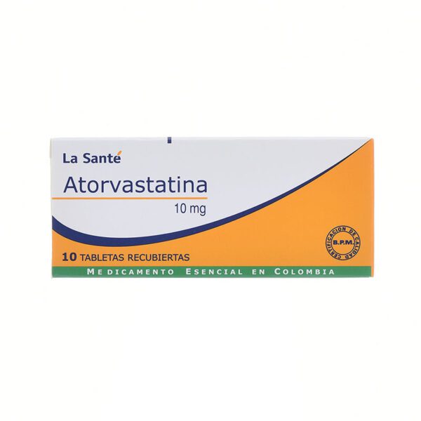 ATORVASTATINA 10 MG 10 TABLETAS LS