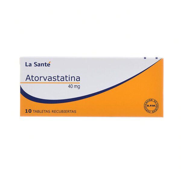 ATORVASTATINA 40 MG 10 TABLETAS LS
