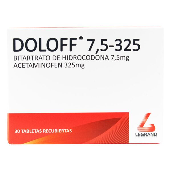 DOLOFF 7.5-325 30 TABLETAS (A)(3%+)(PAE)