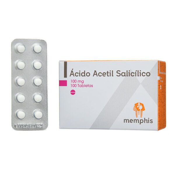ACIDO ACETILSALICILICO 100 MG 100 TBS MP