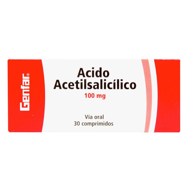 ACIDO ACETILSALICILICO 100 MG 30 TBS W