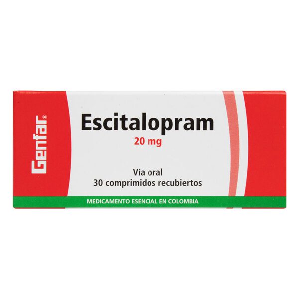 ESCITALOPRAM 20 MG 30 COMPRIMIDOS GF