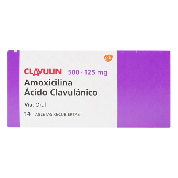 CLAVULIN 500 MG 14 TABLETAS (3%+)(PAE)