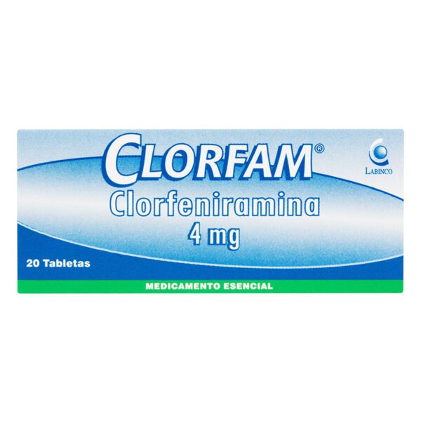CLORFAM 4 MG 20 TABLETAS LB
