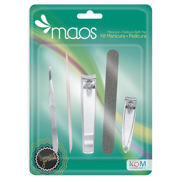 KIT MANICURA Y PEDICURA MAOS 5 PIEZAS