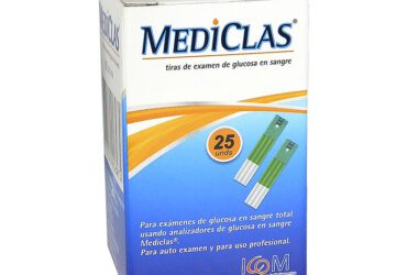 TIRAS REACTIV GLUCOM.MEDICLAS 25UD IC(RF