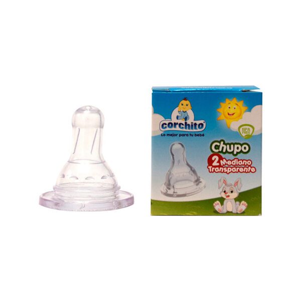 CHUPO CORCHITO BLANCO # 2 MED.