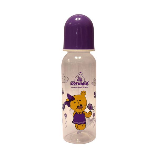 BIBERON CORCHITO DECORADO 8 OZ