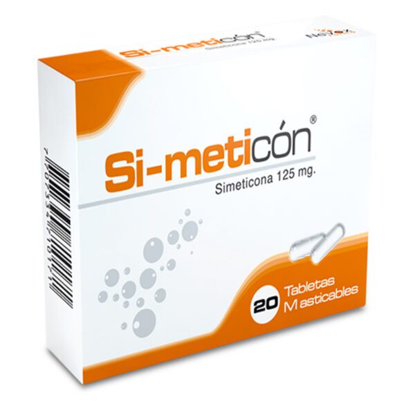SIMETICON 125 MG 20 TABLETAS