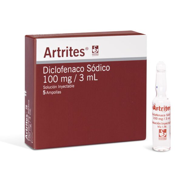 ARTRITES 100 MG 5 AMPOLLAS