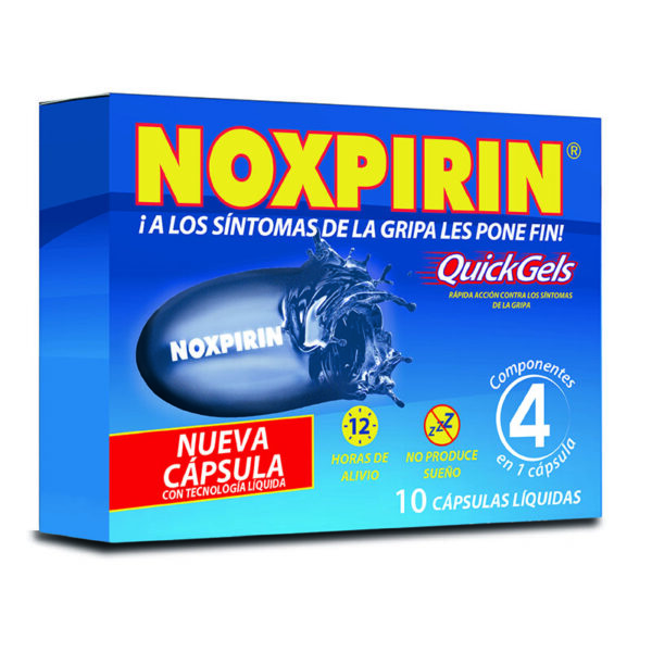 NOXPIRIN QUICK GEL 10 CAPSULAS