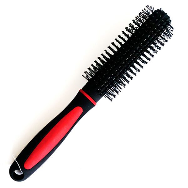 Cepillo Redondo Negro Y Rojo Radiance Nti