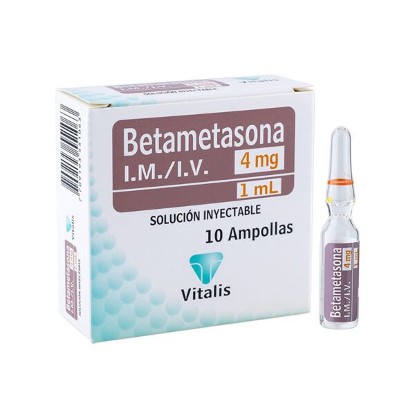 BETAMETASONA 4 MG/1 ML 10 AMPOLLAS VT