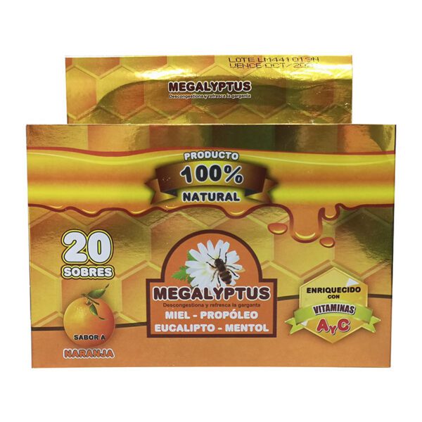 Megalyptus Naranja 400Mg 80 Uds